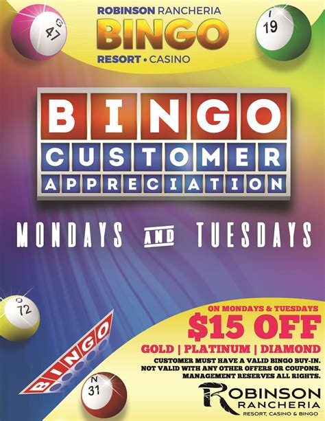 Robinson casino bingo